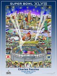 Fazzino Art Fazzino Art Super Bowl XLVIII (Poster)